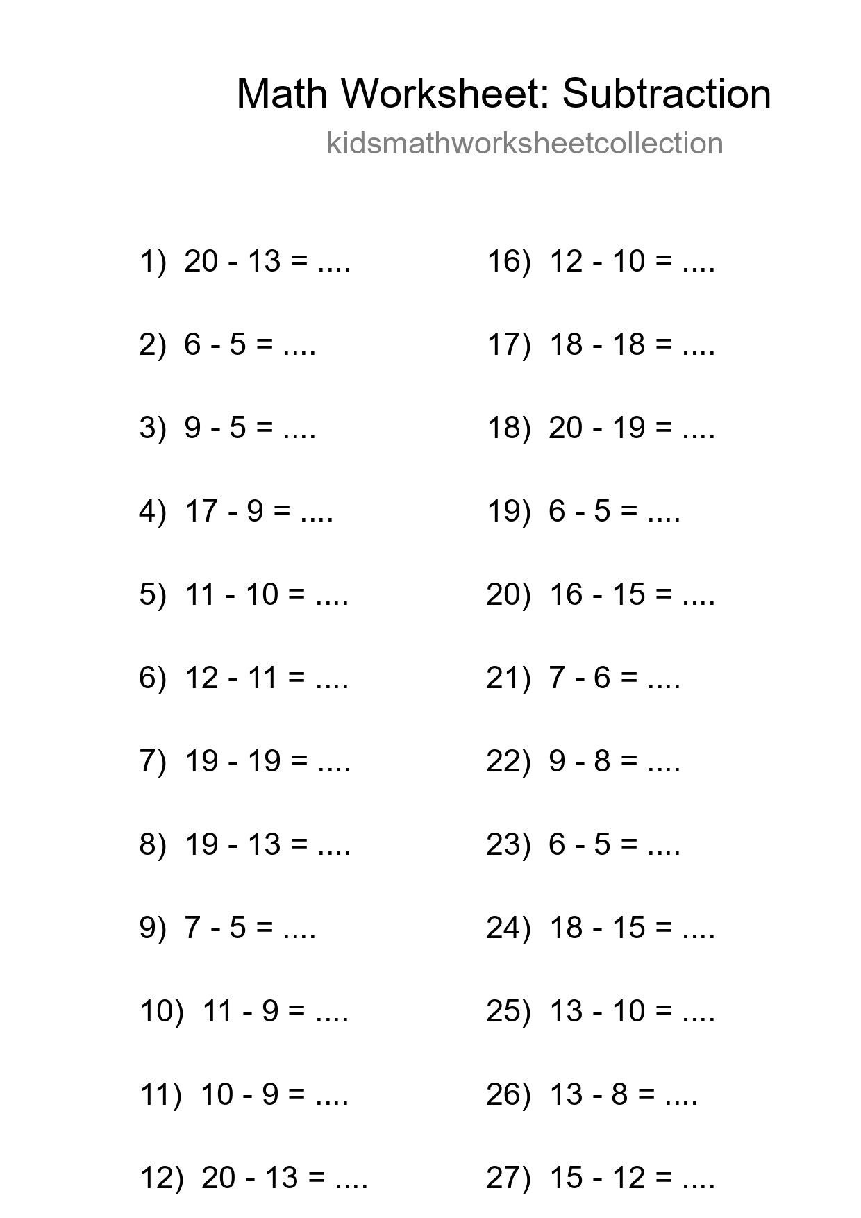 Free 30 Subtraction Math Worksheet For Grade 2 With Answers - Part 19