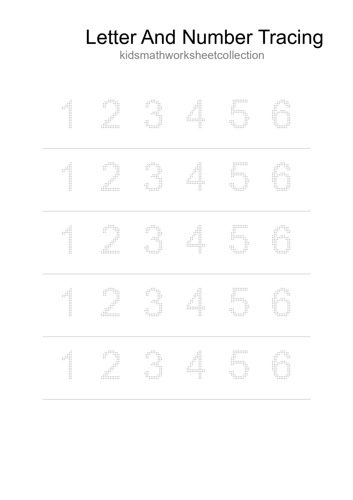 Printable Tracing Worksheet For Kids - Part 32