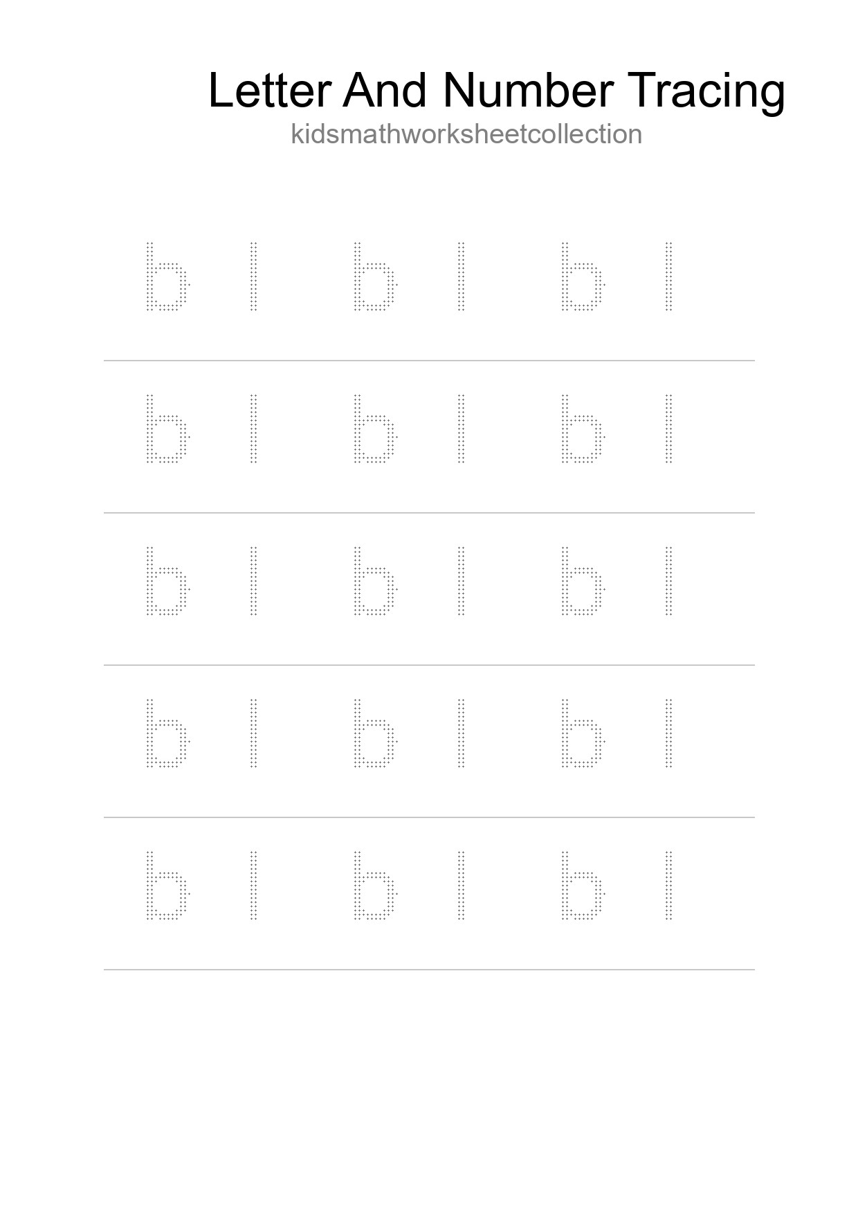 Printable Tracing Worksheet For Kids - Part 76